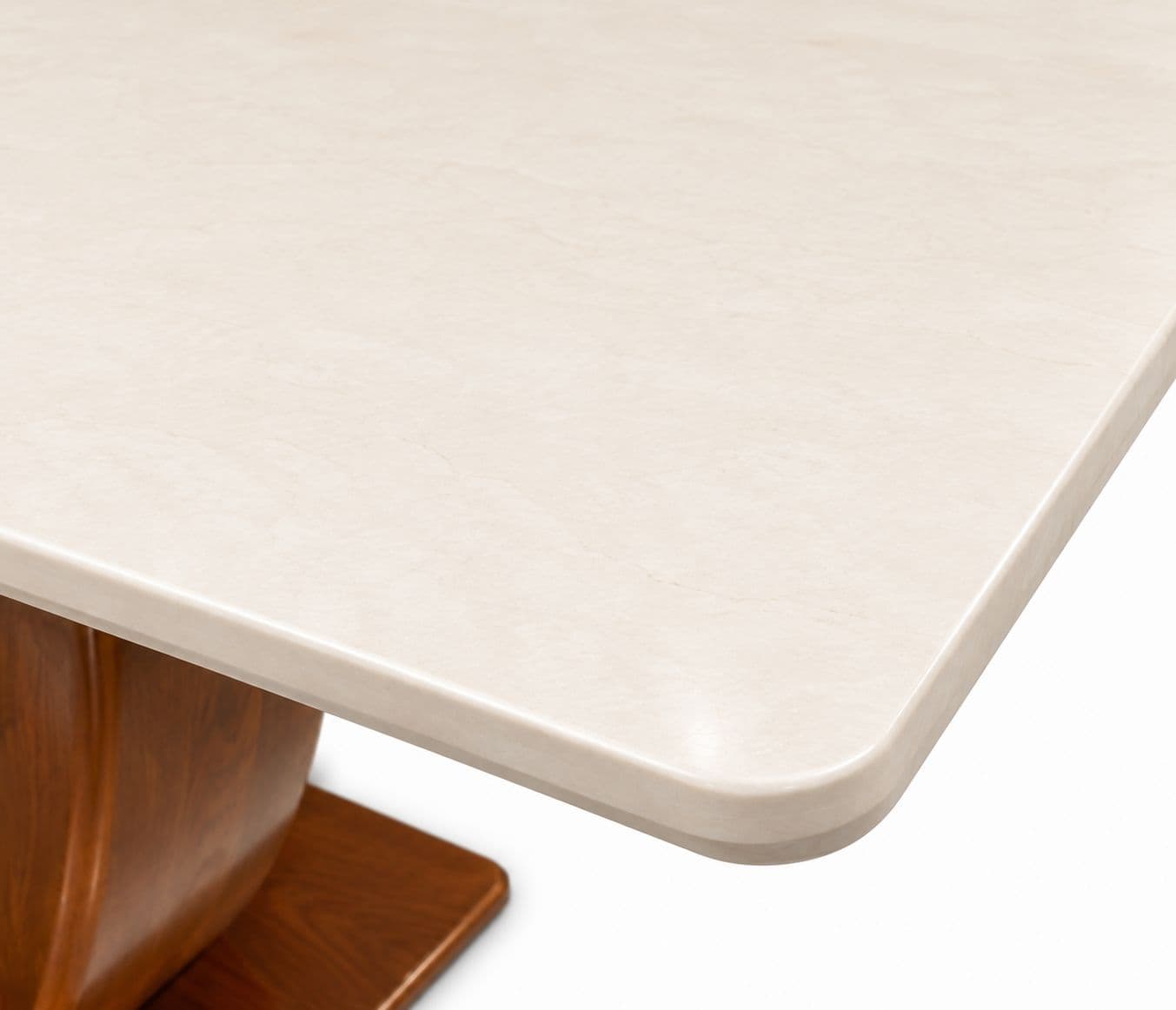 Image 12 for Dining Table 1+6 Seater 180/3588/709 With Marble Top And Wooden Base
