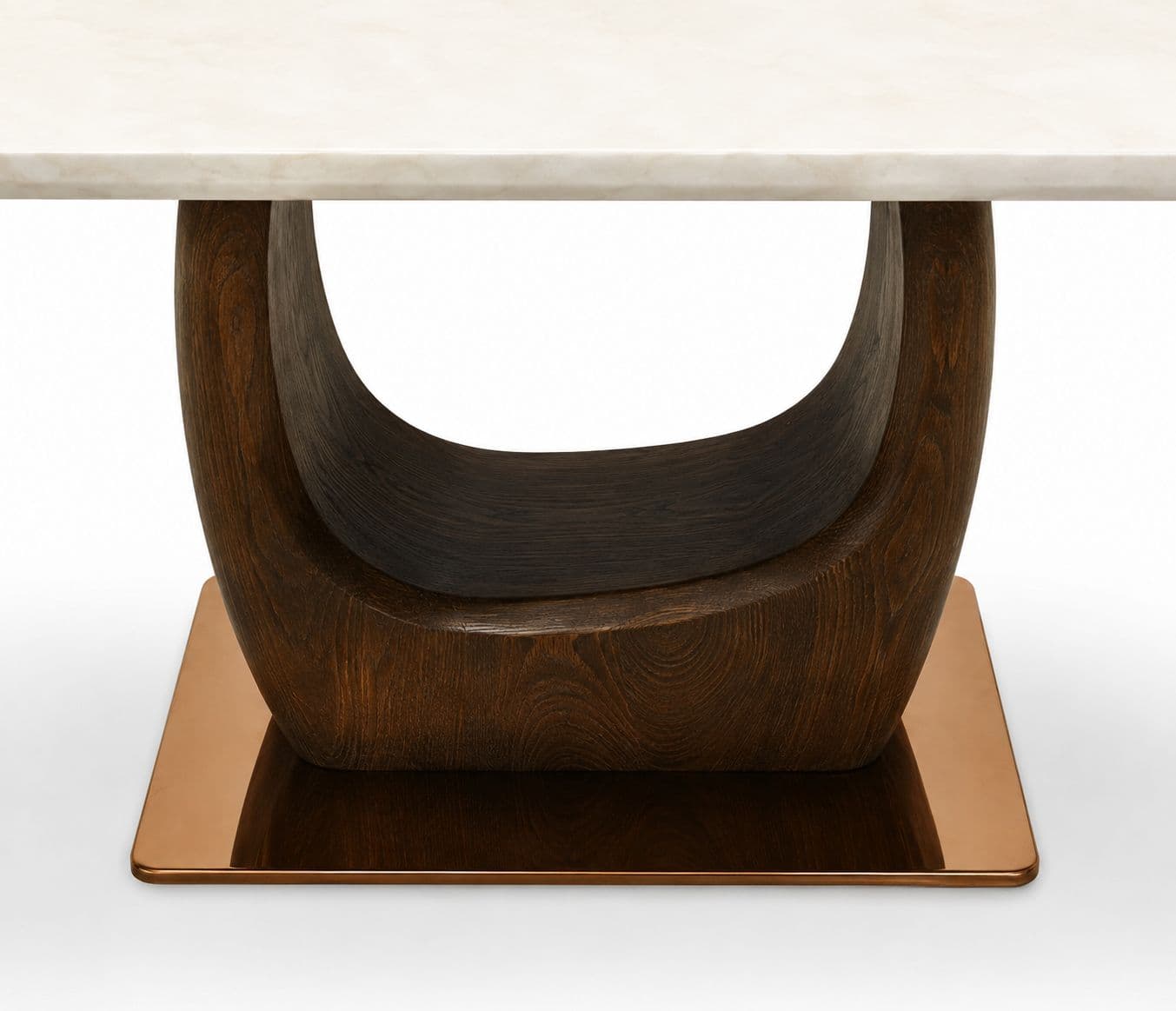 Image 13 for Dining Table 1+6 Seater 180/3588/709 With Marble Top And Wooden Base