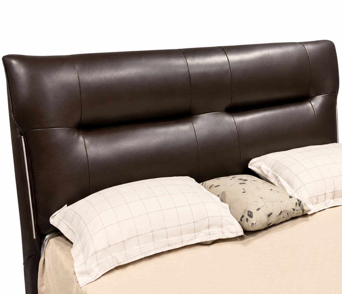 Image 4 for ZK013 King Size Bed Without Storage With Leather Upholestry And Pine Bed Frames
