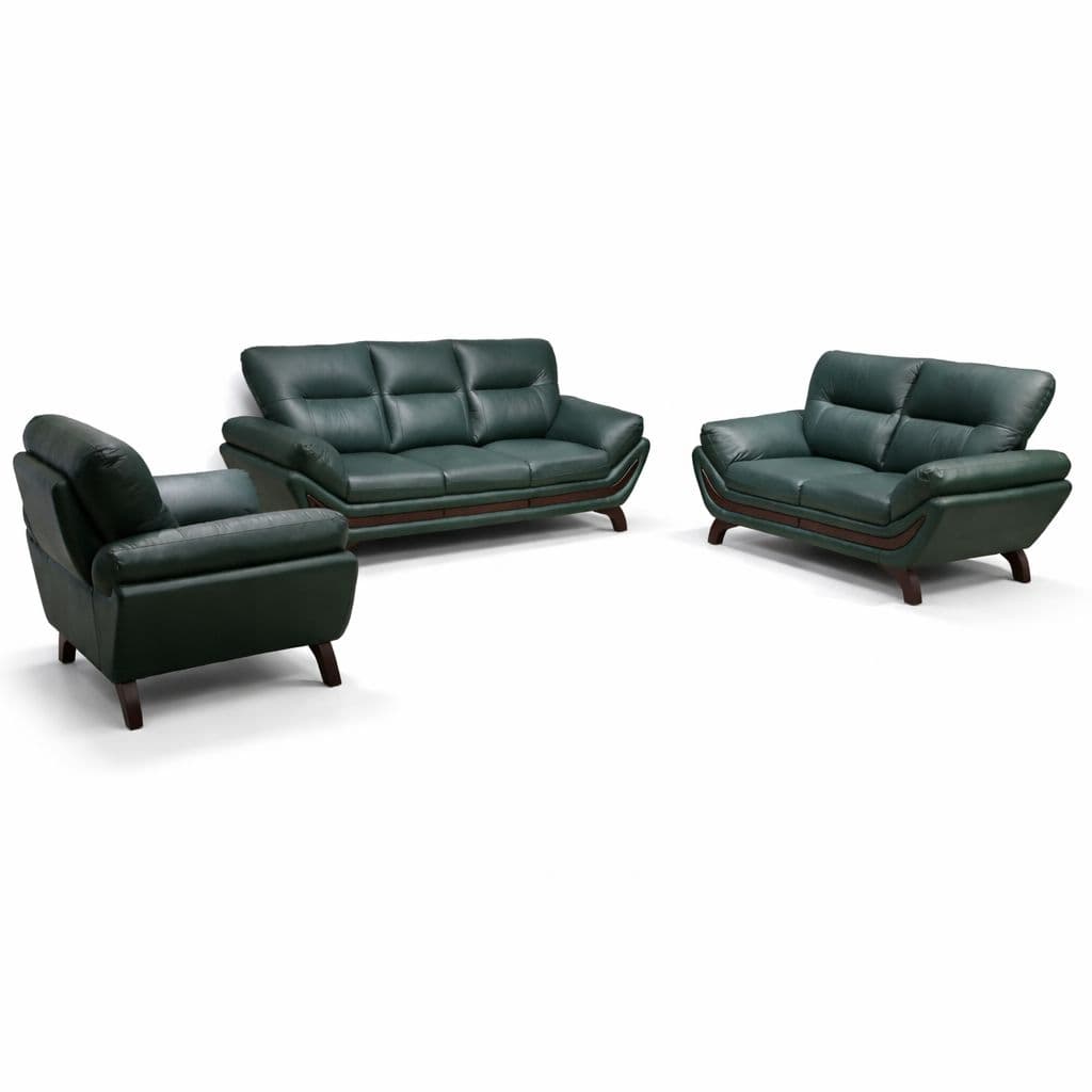 Image 3 for Florida Sofa Set 3+2+1 (Half Leather)
