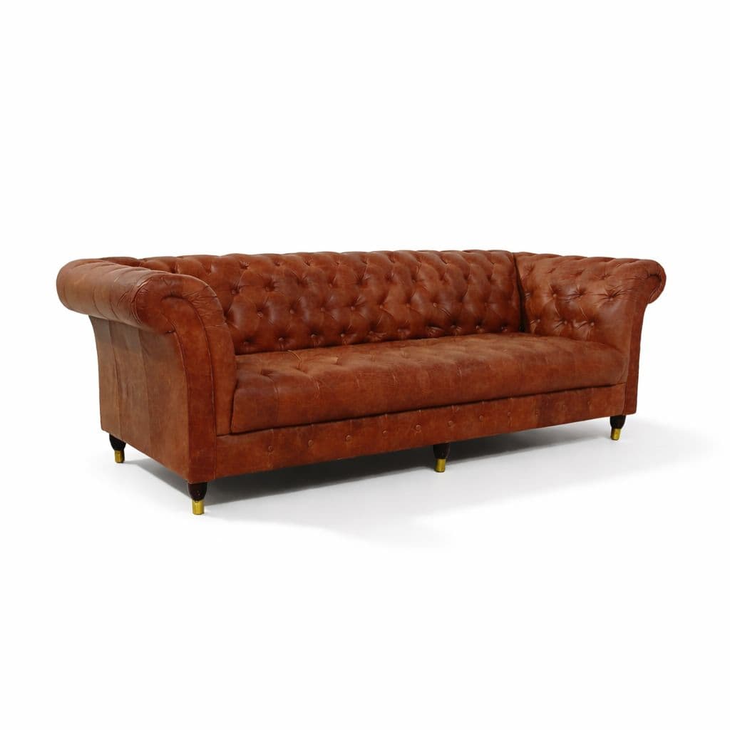 Image 5 for Chester Sofa 4 Seater Pure Leather (WH OTD)