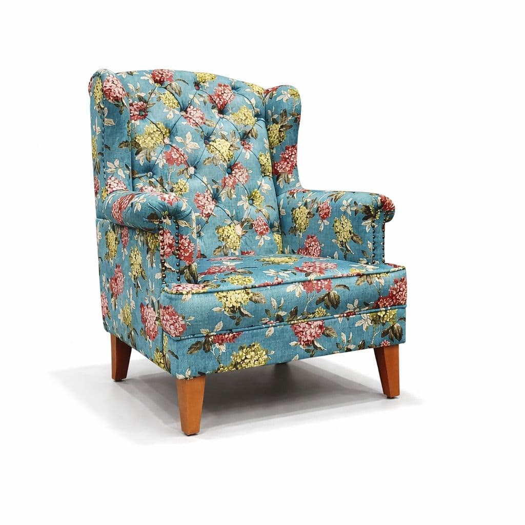 Image 3 for Accent Chair Single Seater Velvet Fabric (SKN OTD)