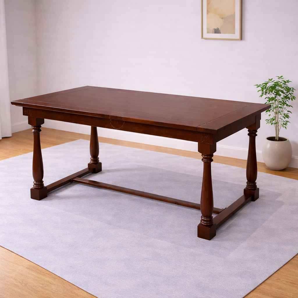 Image 1 for Fortress 6 Seater Wooden Dining Table