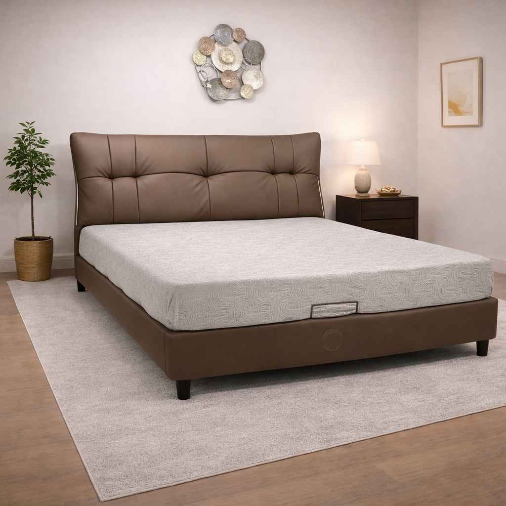 Image 1 for 153 200 Queen Sized Bed without Storage COT (KORA)