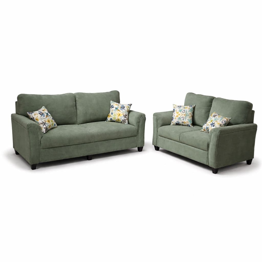 Image 3 for Aldo Royale Sofa 3+2 Seater Velvet Fabric (Grey)