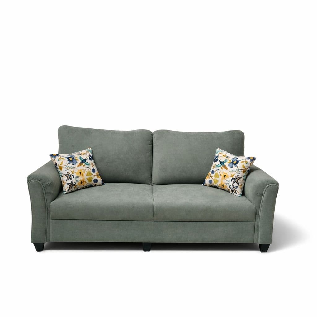 Image 6 for Aldo Royale Sofa 3+2 Seater Velvet Fabric (Grey)
