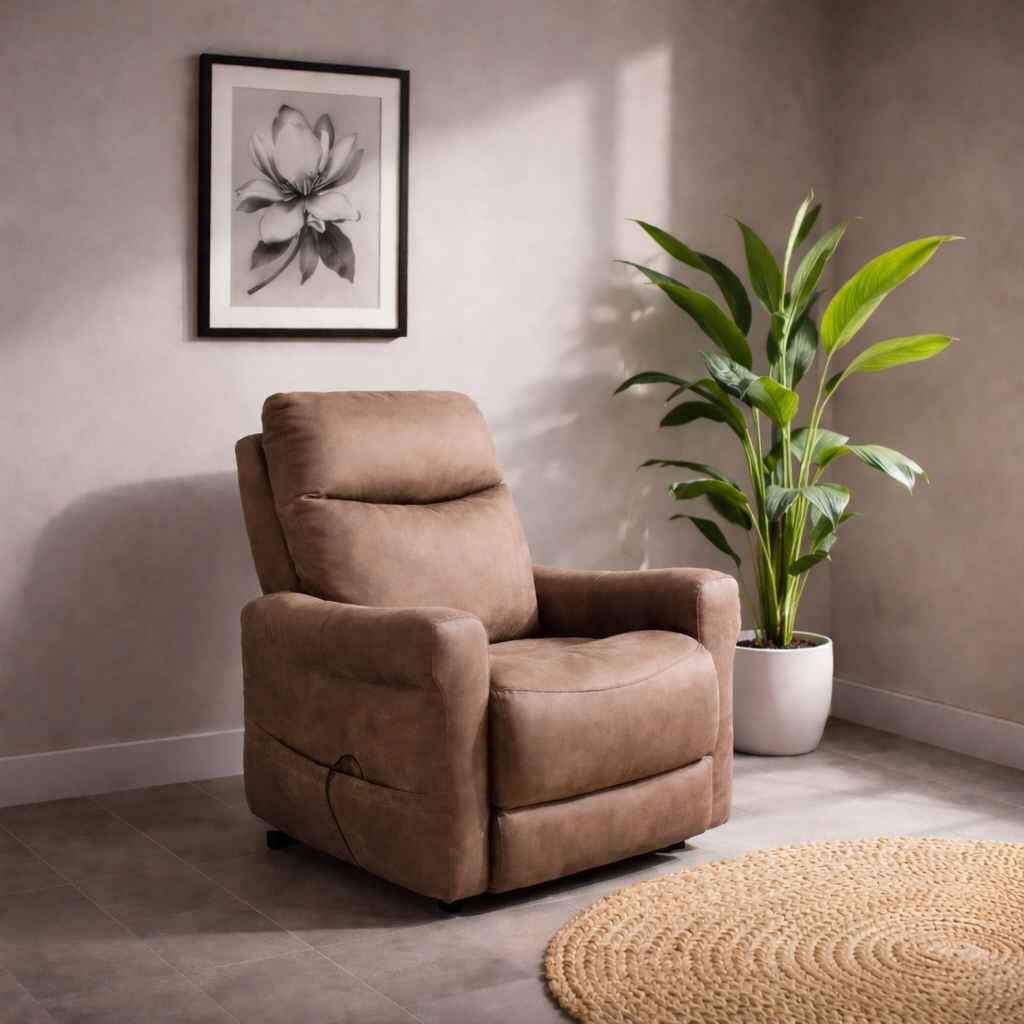 Image 4 for 70876 Manwah Single Seater Recliner & Lift chair Fabric (CP OTD)