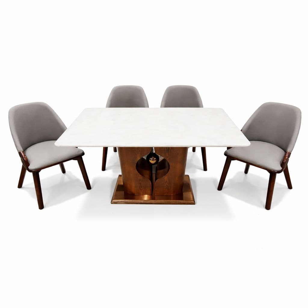 Image 6 for Dining Table Marble Top SY09+Base 656+DC 2136 1+6 Seater (HYD OTD)