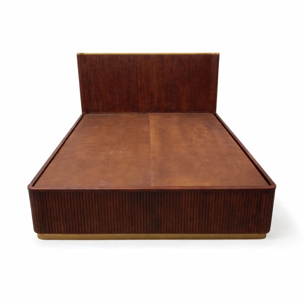 Image 9 for Fluted King Size Without Storage ( Acacia Wood, Brown)(WF)