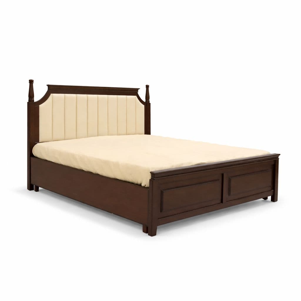 Image 7 for Pillar King Size With Storage and Drawer (Dark Brown)(SKN)(EC)(KORA)