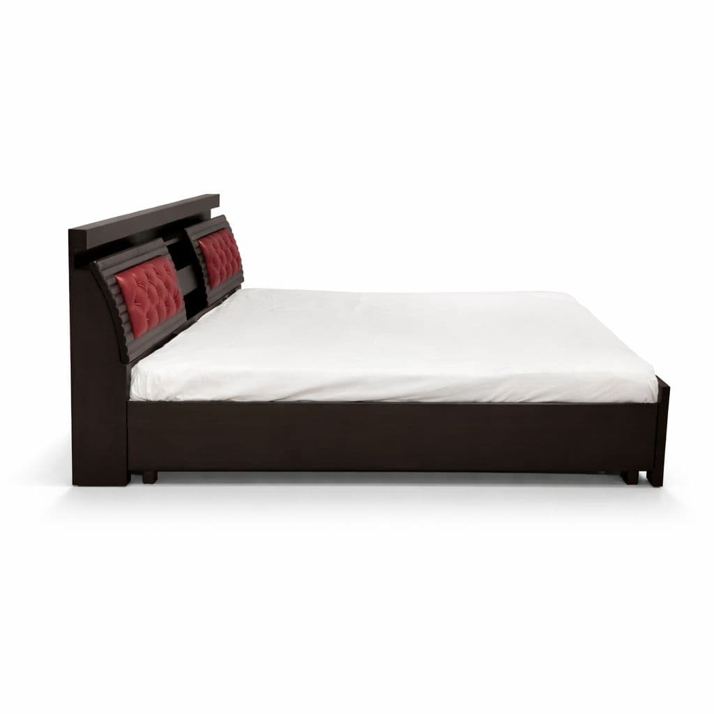Image 4 for Bahubali King Sized Bed with Bed Box and Drawer Storage (Block Board, Brown)(EC)(WF)(BS-BTM)(BS- BSK)(KORA)