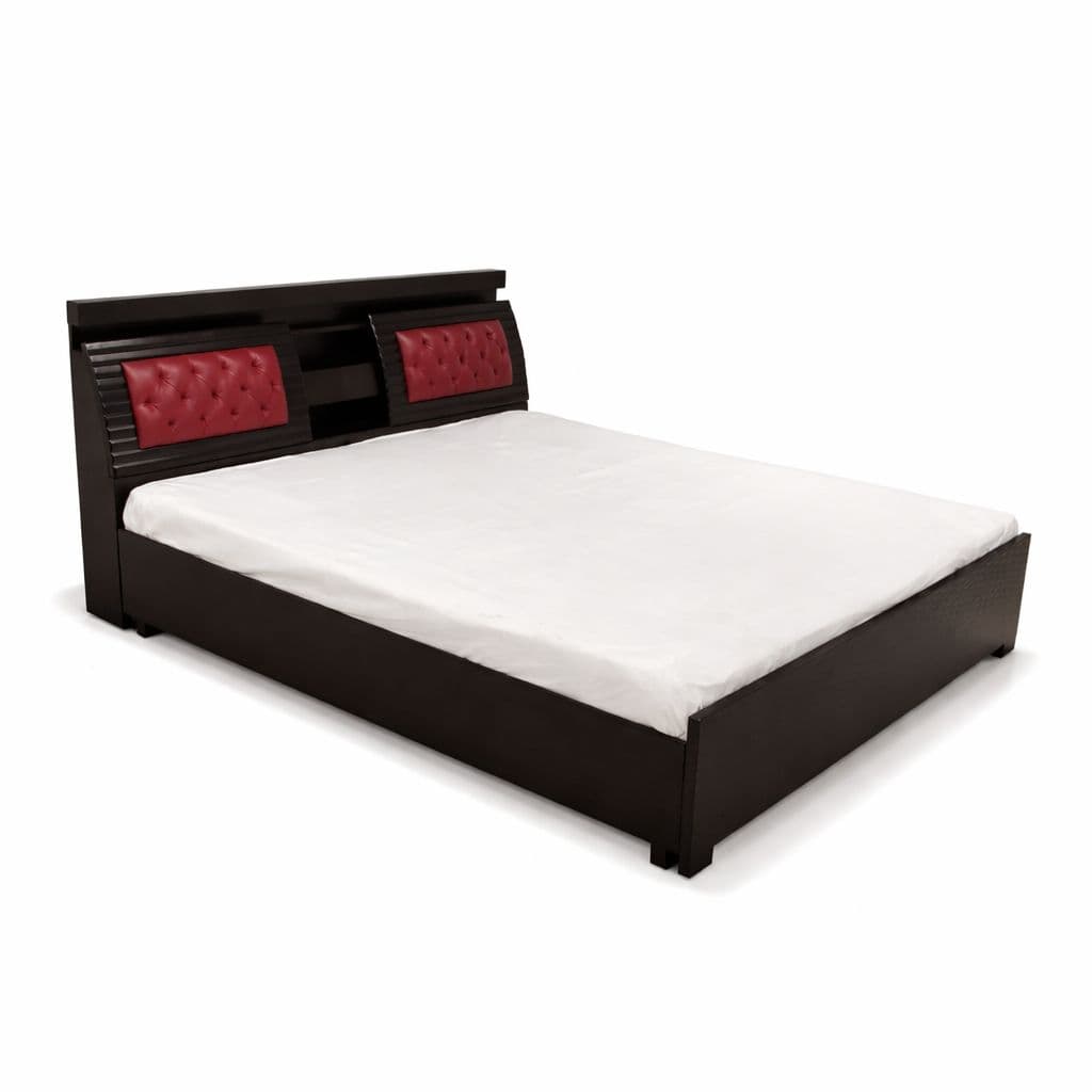Image 2 for Bahubali King Sized Bed with Bed Box and Drawer Storage (Block Board, Brown)(EC)(WF)(BS-BTM)(BS- BSK)(KORA)