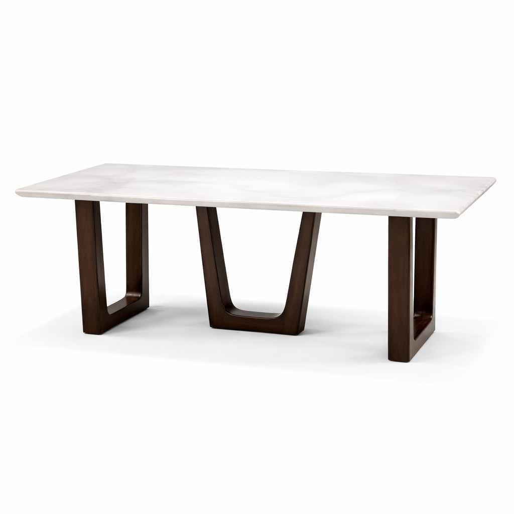 Image 3 for DT 30 6 Seater Marble Dining Set with Premium Leatherette Upholstery