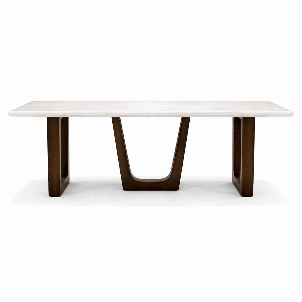 Image 4 for DT 30 6 Seater Marble Dining Set with Premium Leatherette Upholstery