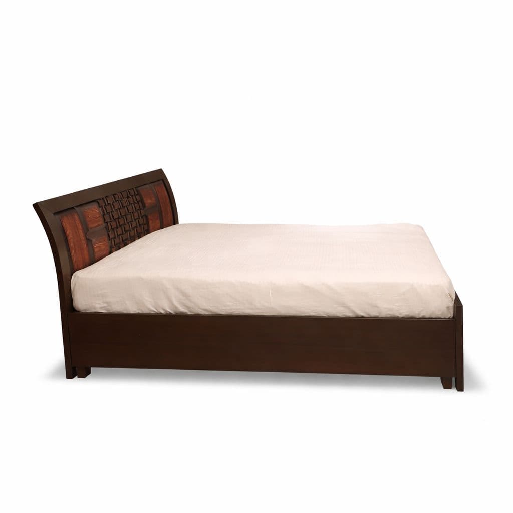 Image 7 for Malta Queen Sized Bed with Bed Box And Drawer Storage Solid Wood (EC OTD)