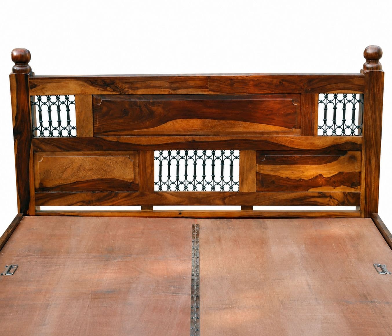 Image 6 for Jalli Cot Solid Sheesham Wood Without Storage (SCV_PKU)