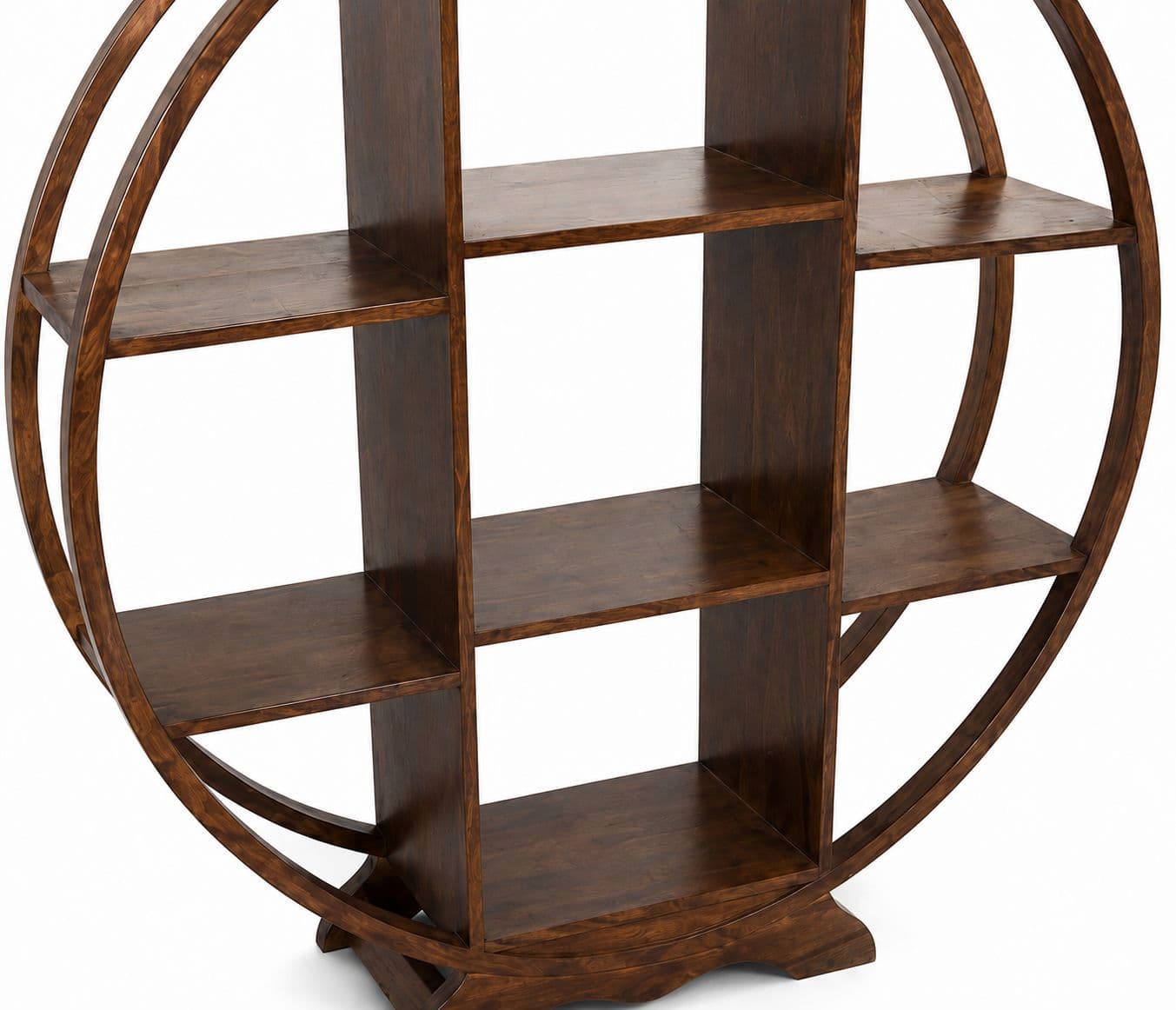 Image 5 for Round book shelf Solid Sheesham Wood (SCV_PKU)