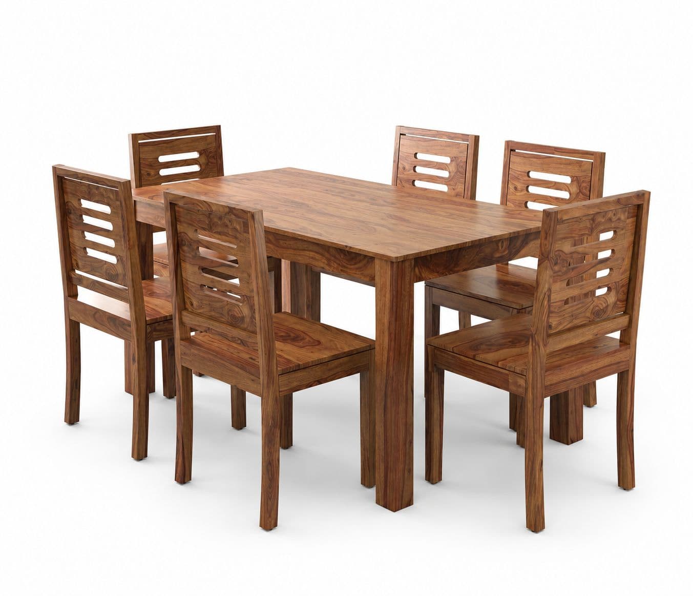 Image 2 for Linea Dining Set Solid Sheesham Wood Dining Set (SCV_PKU)