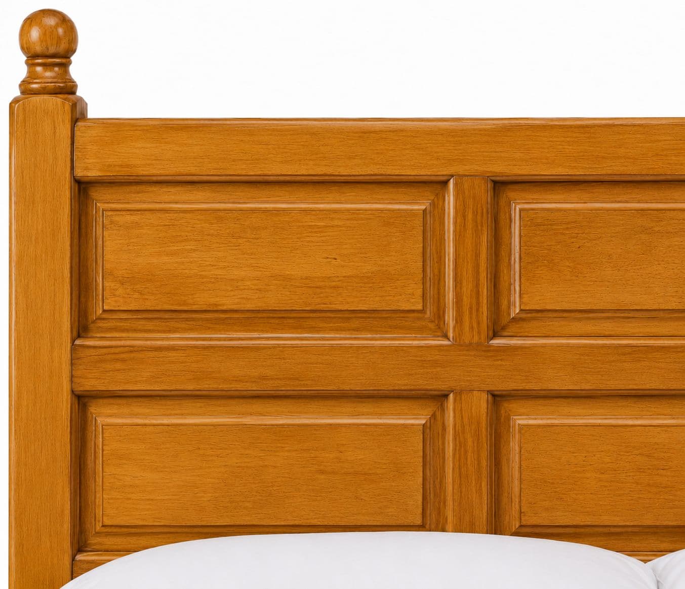 Image 4 for Pillar 6 Panel Cot Solid Sheesham Wood Without Storage (SCV_PKU)