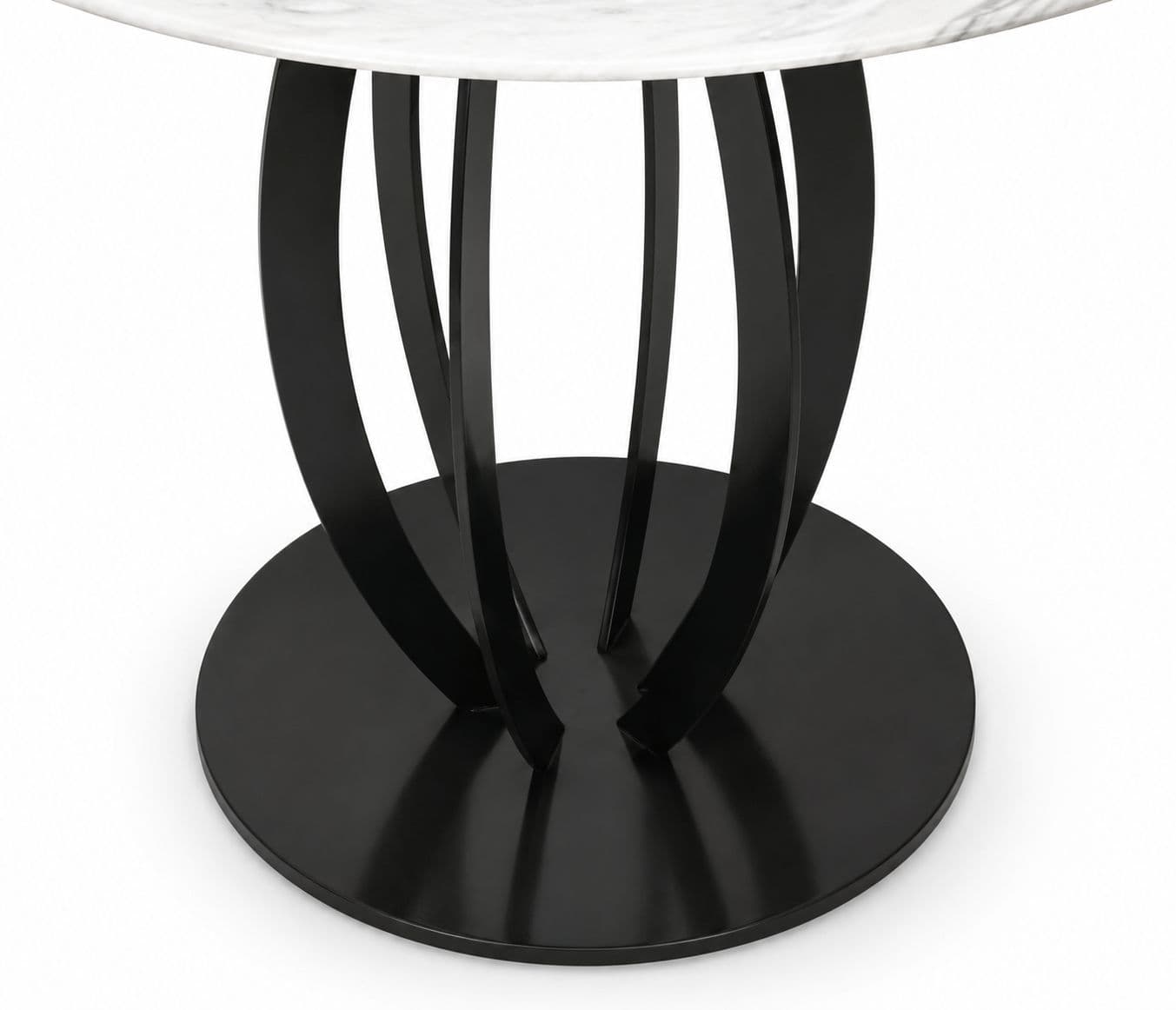 Image 6 for Corner Table D-08 With Ceramic Top And Metal Base (HYD)