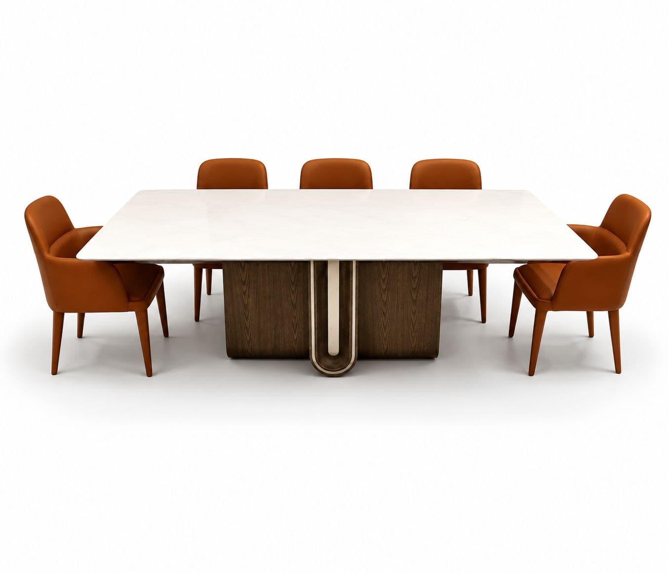 Image 5 for DT 1088+DBH+DC-6601 1+8 Seater Onyex Marble Top (HYD OTD)