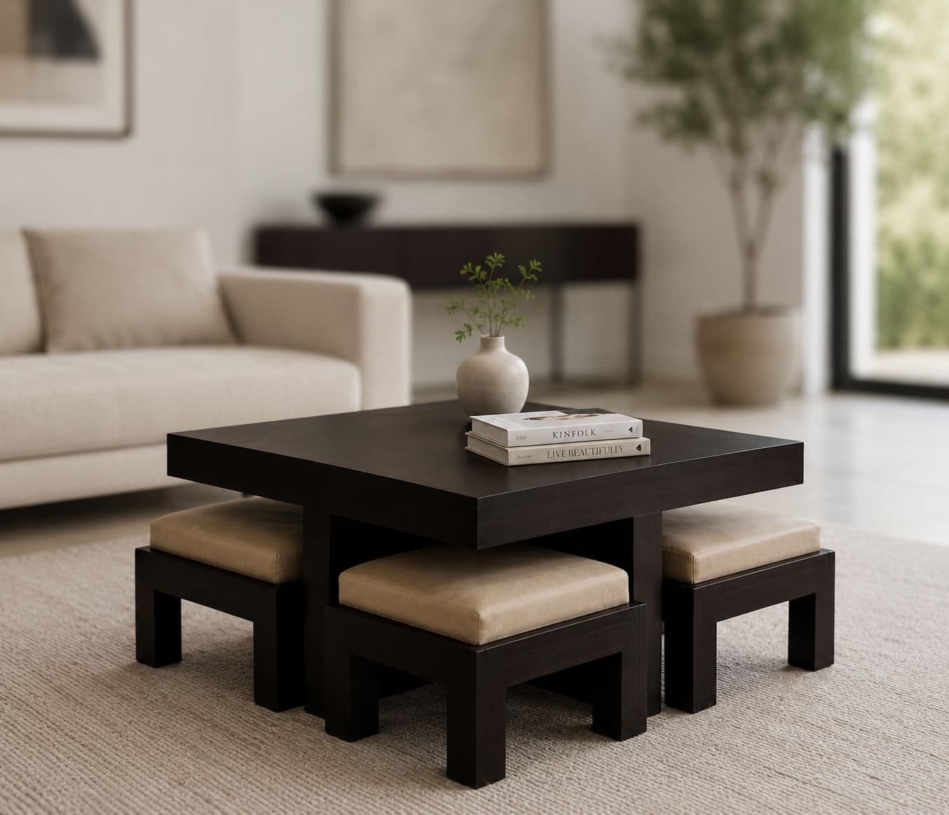 Image 1 for 4 Stools Center Table (EC OTD)
