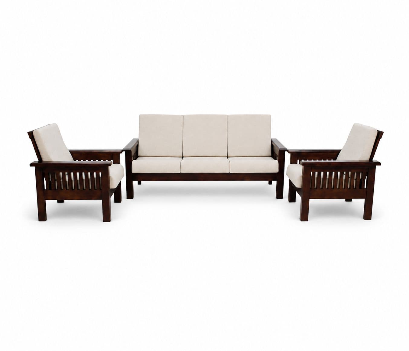 Image 2 for Monark Sofa 3+1+1 Seater Solid Rubber Wood (ZAM)(HYD)