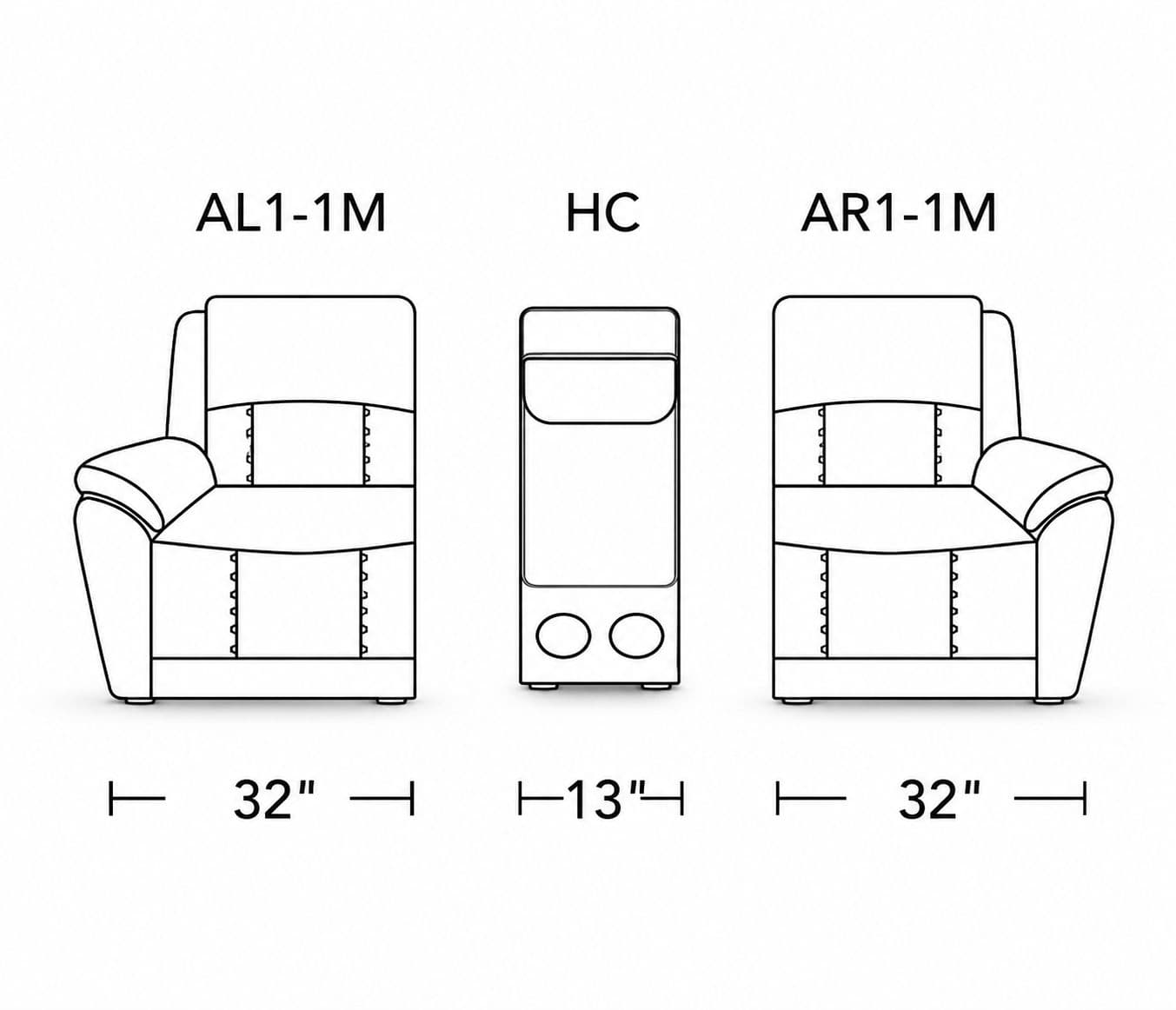 Image 19 for Manwah U70732M 3+2+1 Power Recliner Leather