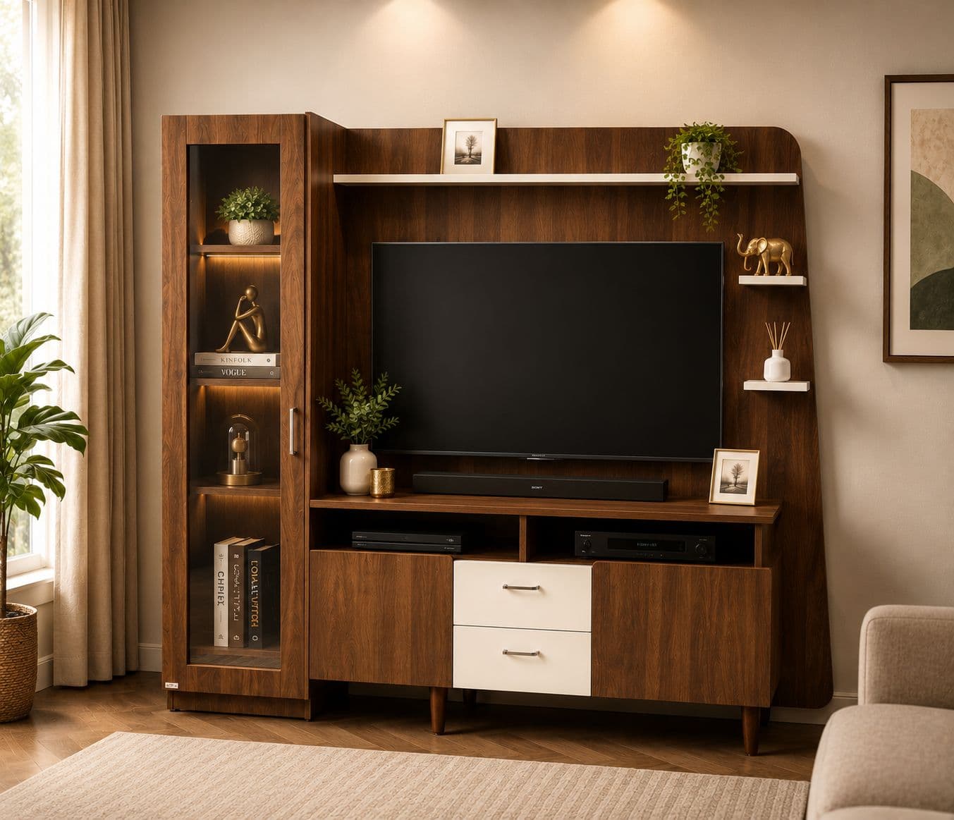 Image 3 for TV Unit 07 With 2 Drawers (HYD OTD)