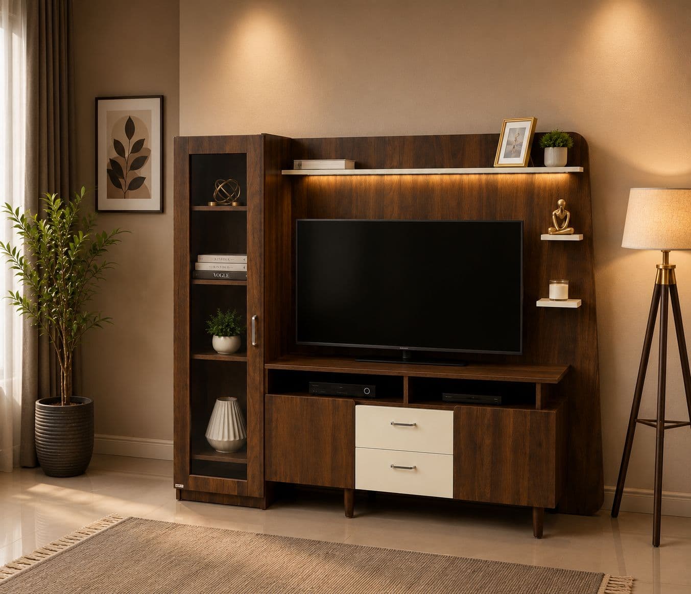 Image 1 for TV Unit 07 With 2 Drawers (HYD OTD)
