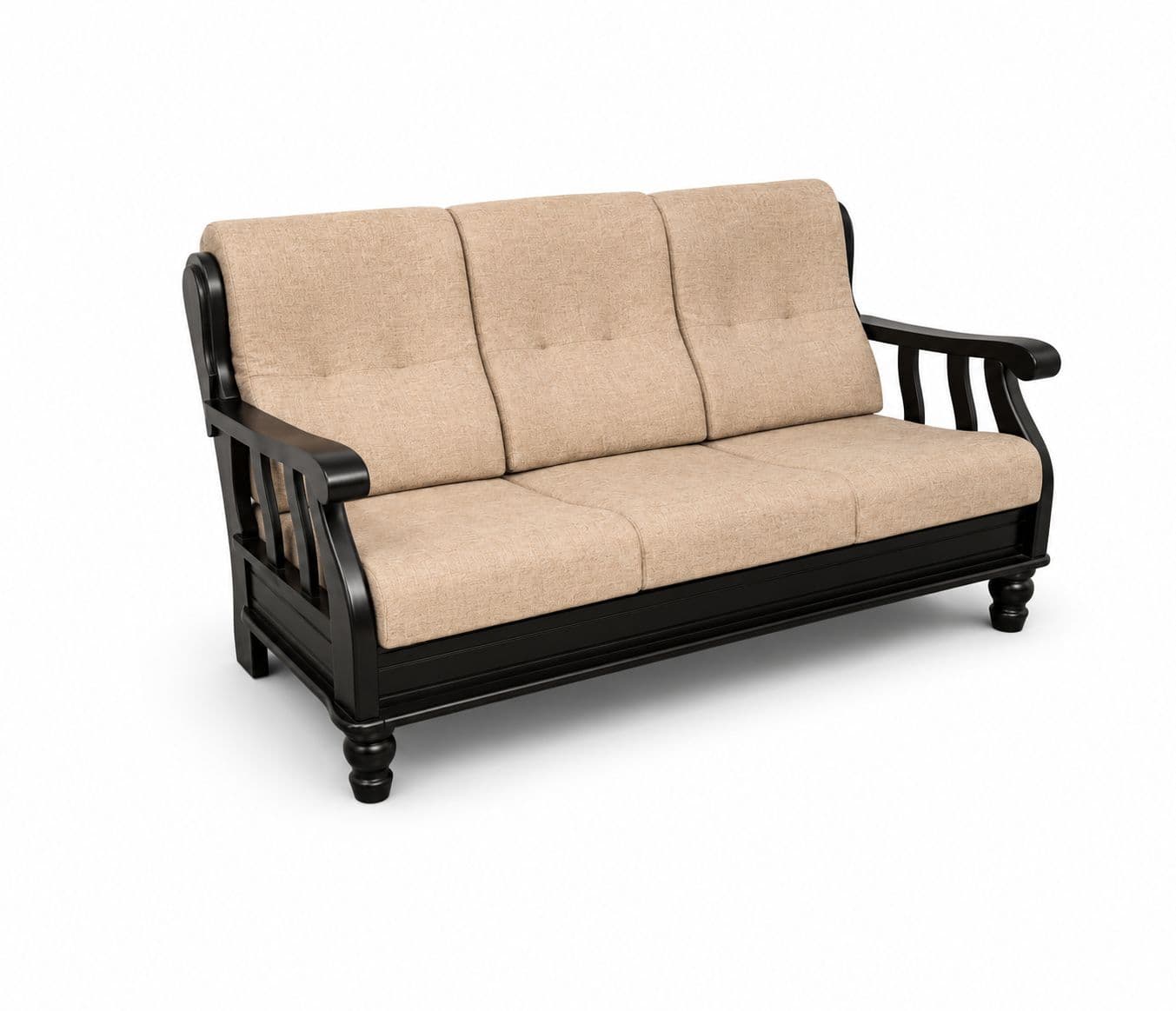 Image 4 for Royal Sofa 3+1+1 Seater Fabric With Solid Rubber Wood (BTM OTD)