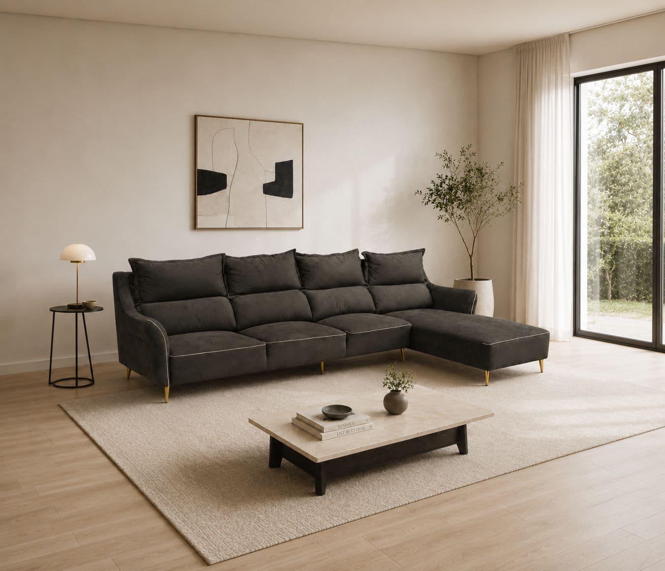 Image 1 for Luna Sofa Set 3+ Lounger (HYD OTD)