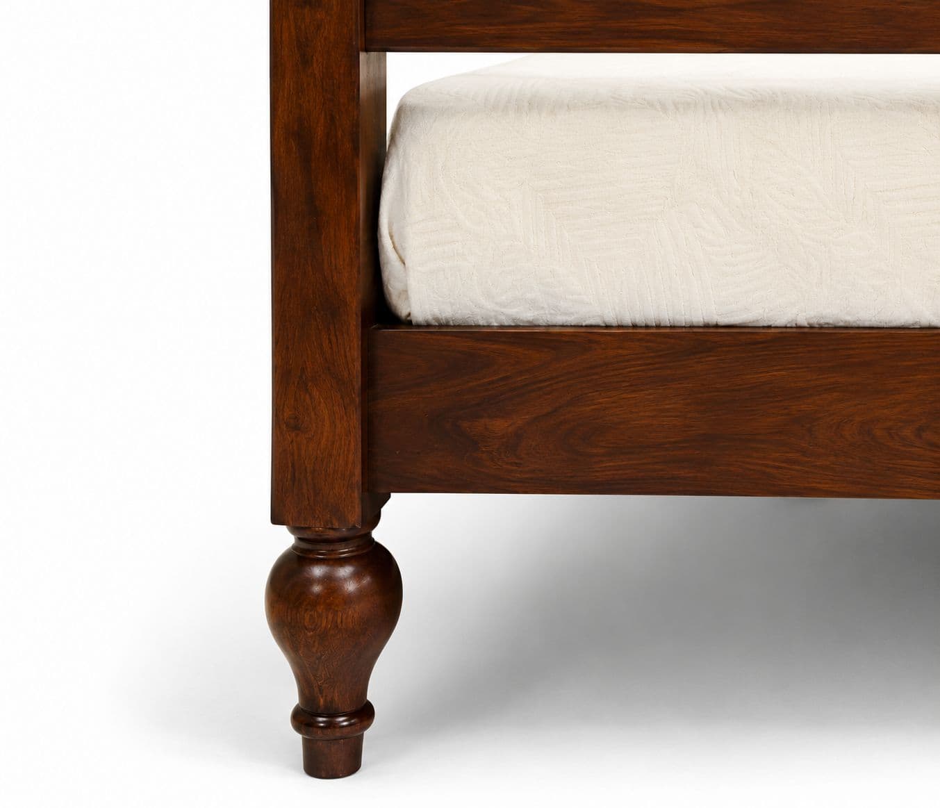 Image 9 for Poster Bed King Size Without Storage Mango Wood And MDF (WF)