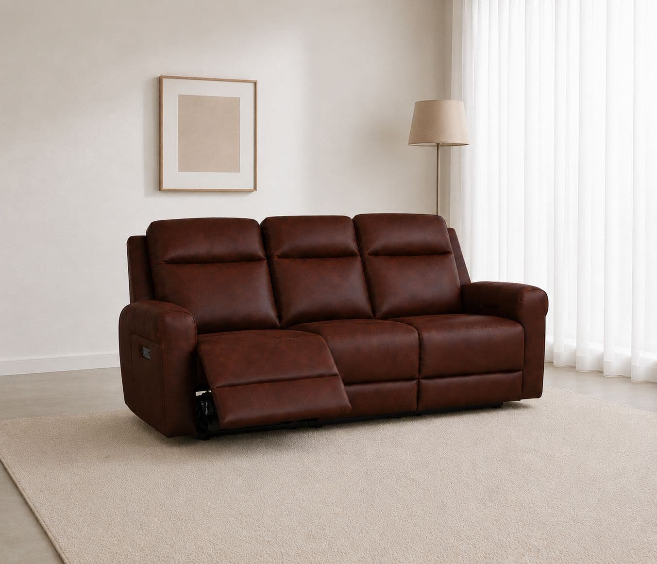 Manwah 71128M 3+2+1 Power Recliner Fabric