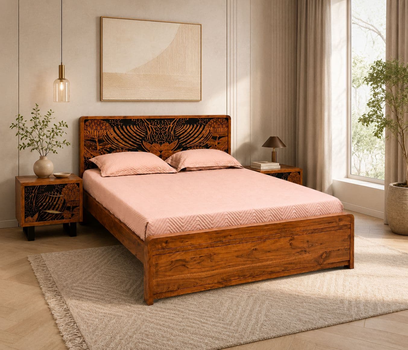 Image 1 for Tropicana King Sized Bed without Storage (HYD)