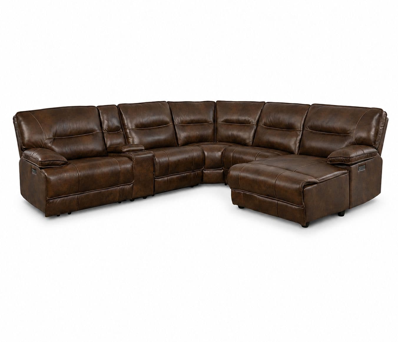 Image 3 for Manwah UX70048HM L-Shape Power Recliner Leather
