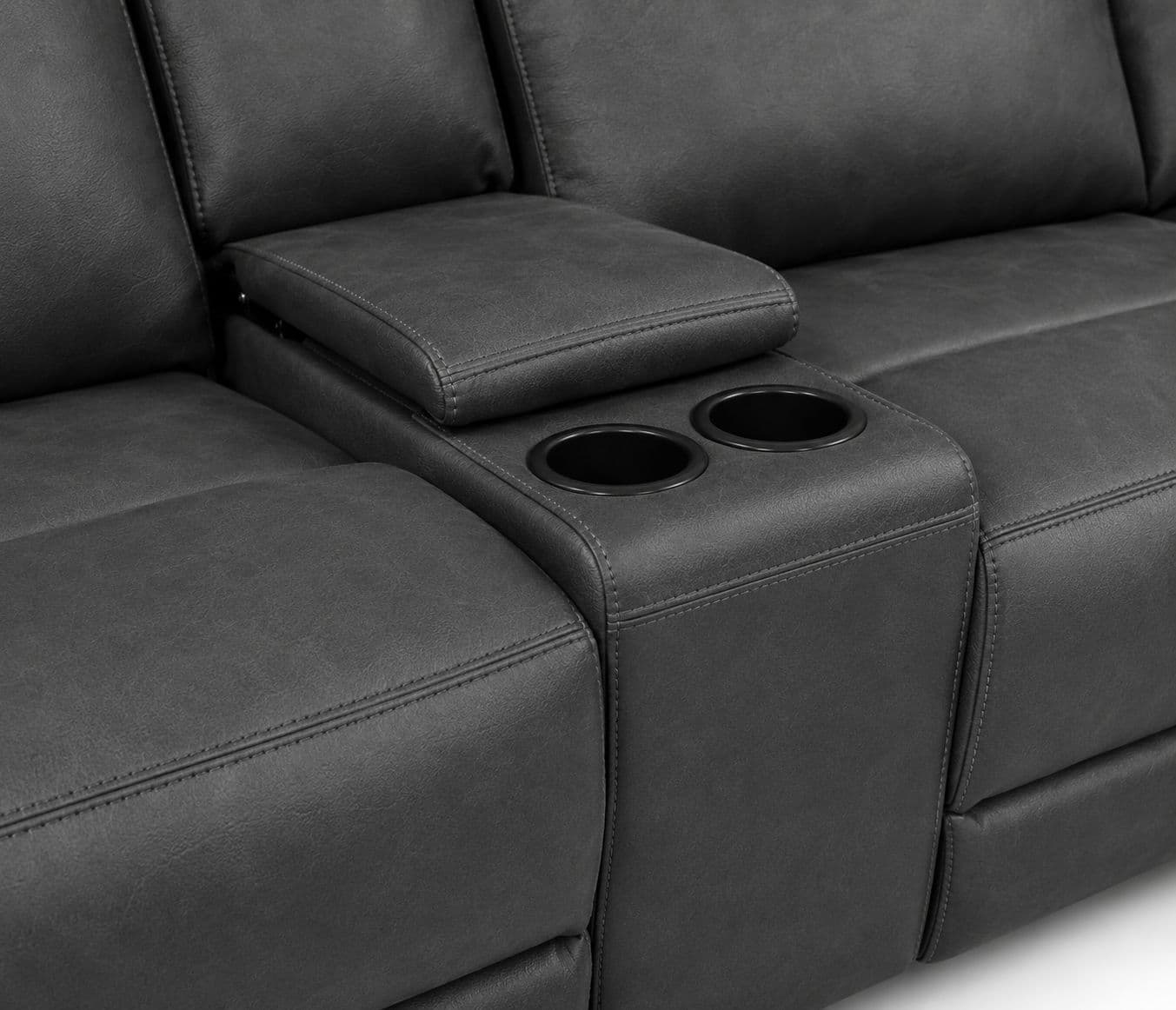 Image 7 for Manwah 71128M L-Shape Power Recliner Fabric