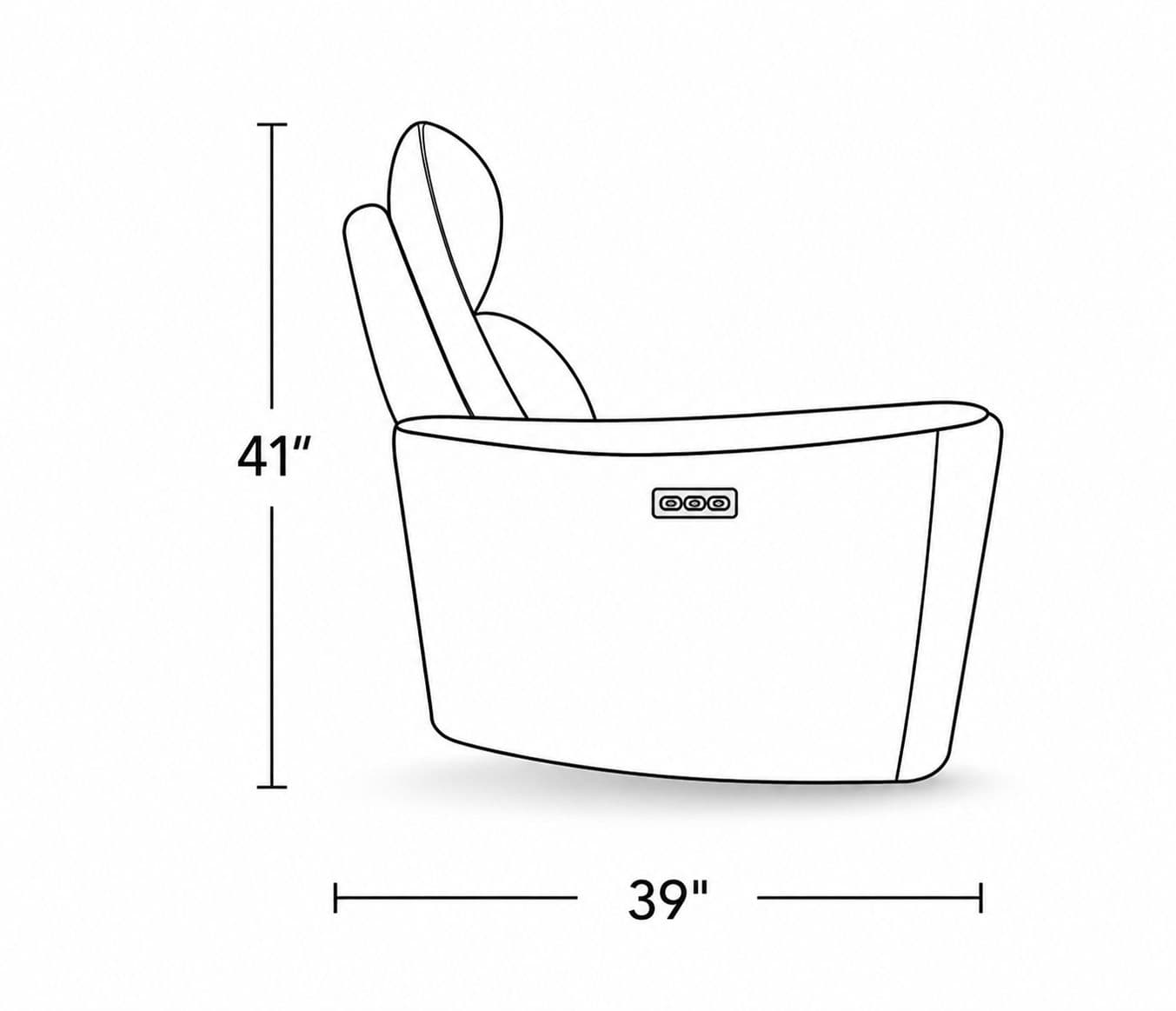Image 9 for Manwah UK70859TZ Single Seater Power Recliner
