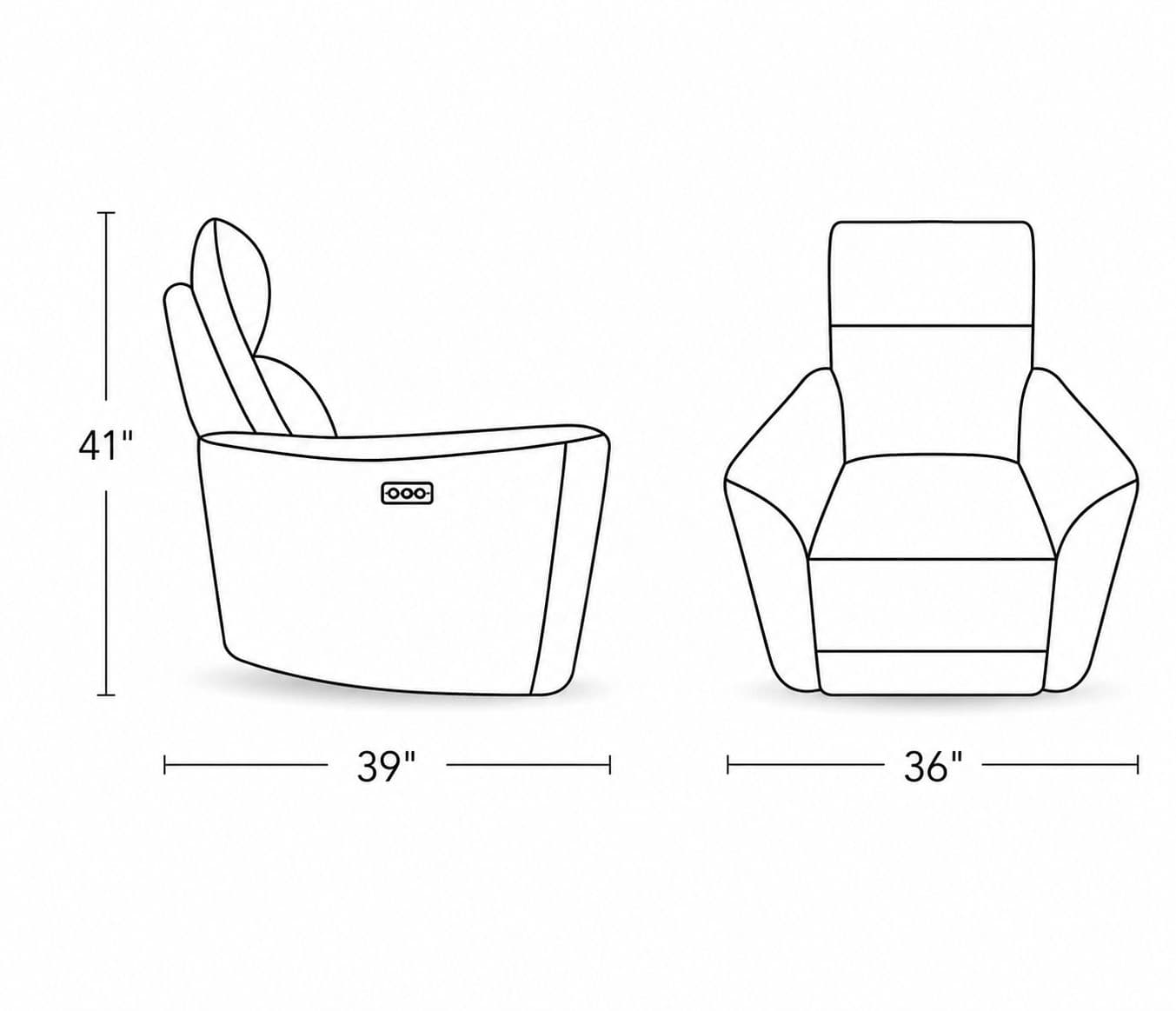 Image 7 for Manwah UK70859TZ Single Seater Power Recliner