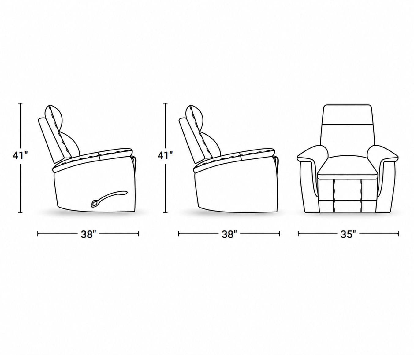 Image 7 for Manwah UK70765M Single Seater Swivel Glider Recliner