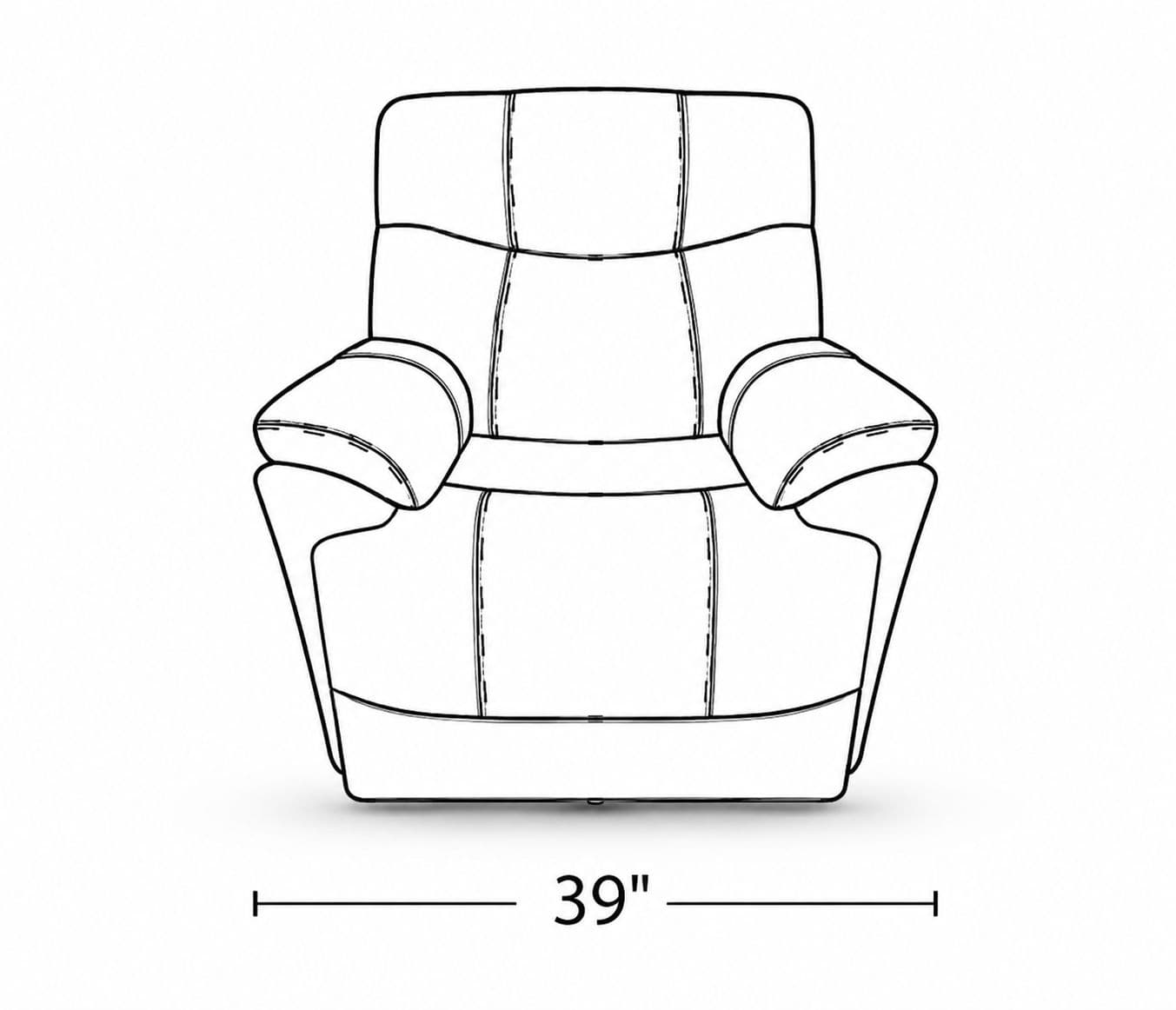 Image 9 for Manwah UK70938M Single Seater Power Recliner Leather