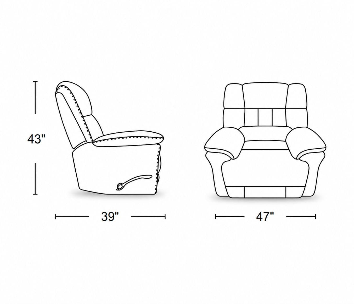 Image 6 for Manwah K70959X Single Seater Power Recliner Fabric