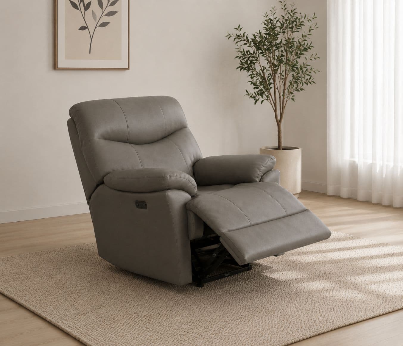 Image 1 for Manwah UK70938M Single Seater Power Recliner Leather