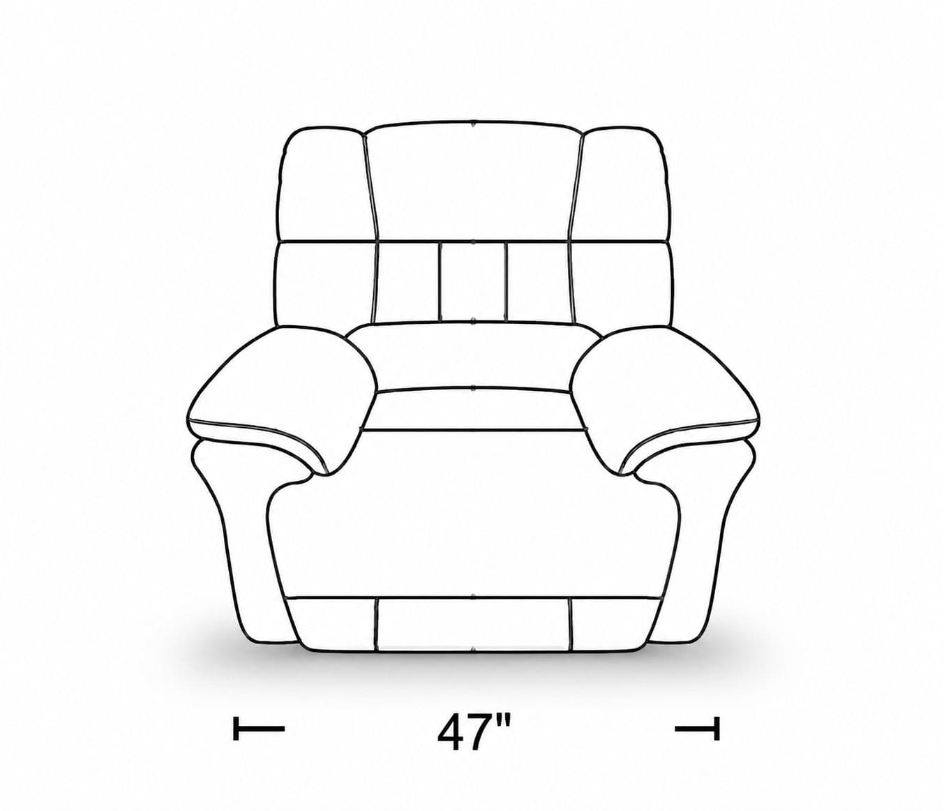 Image 6 for Manwah K70959X Single Seater Power Recliner Fabric