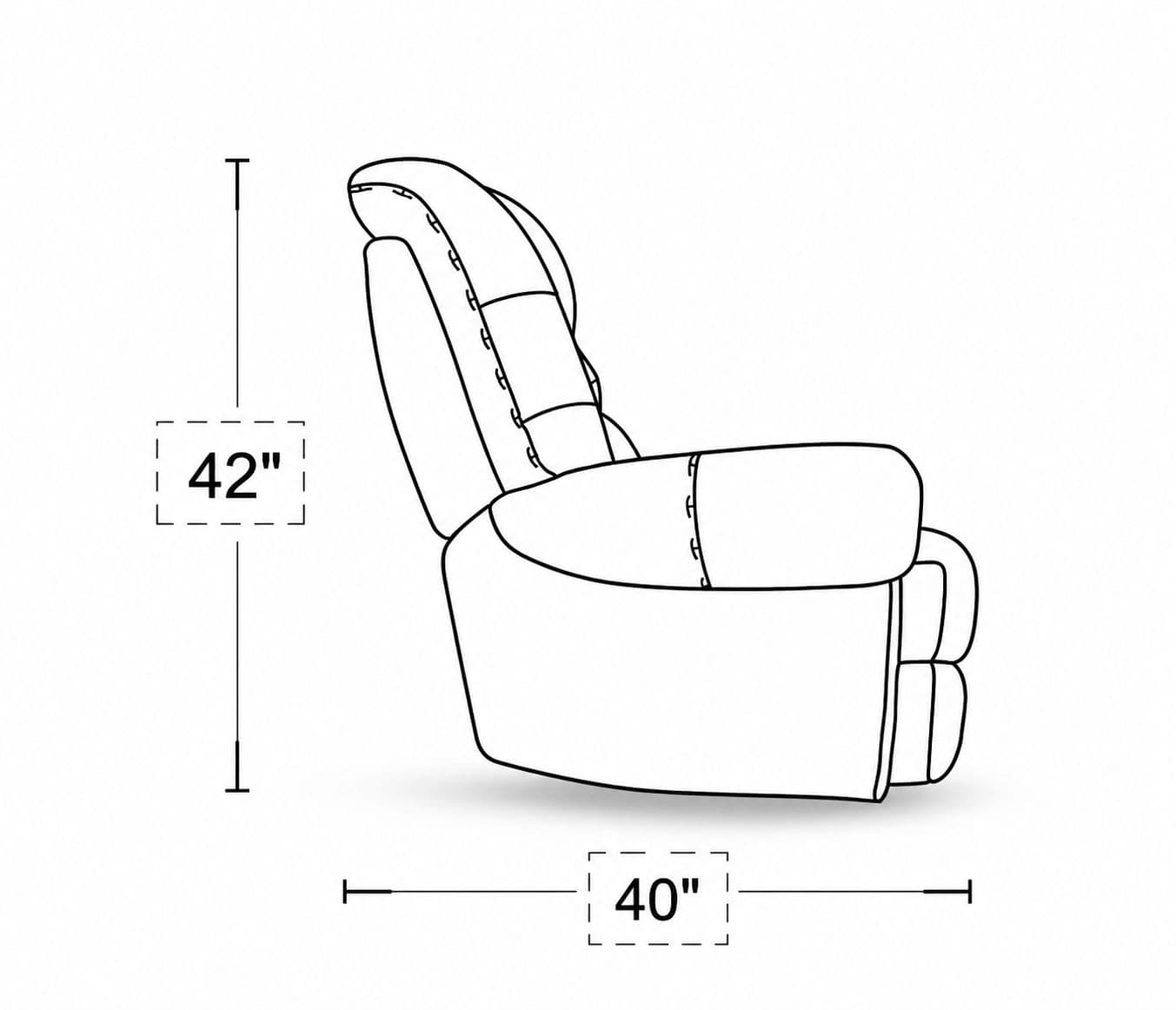 Image 8 for Manwah K70963X Single Seater Power Recliner Fabric