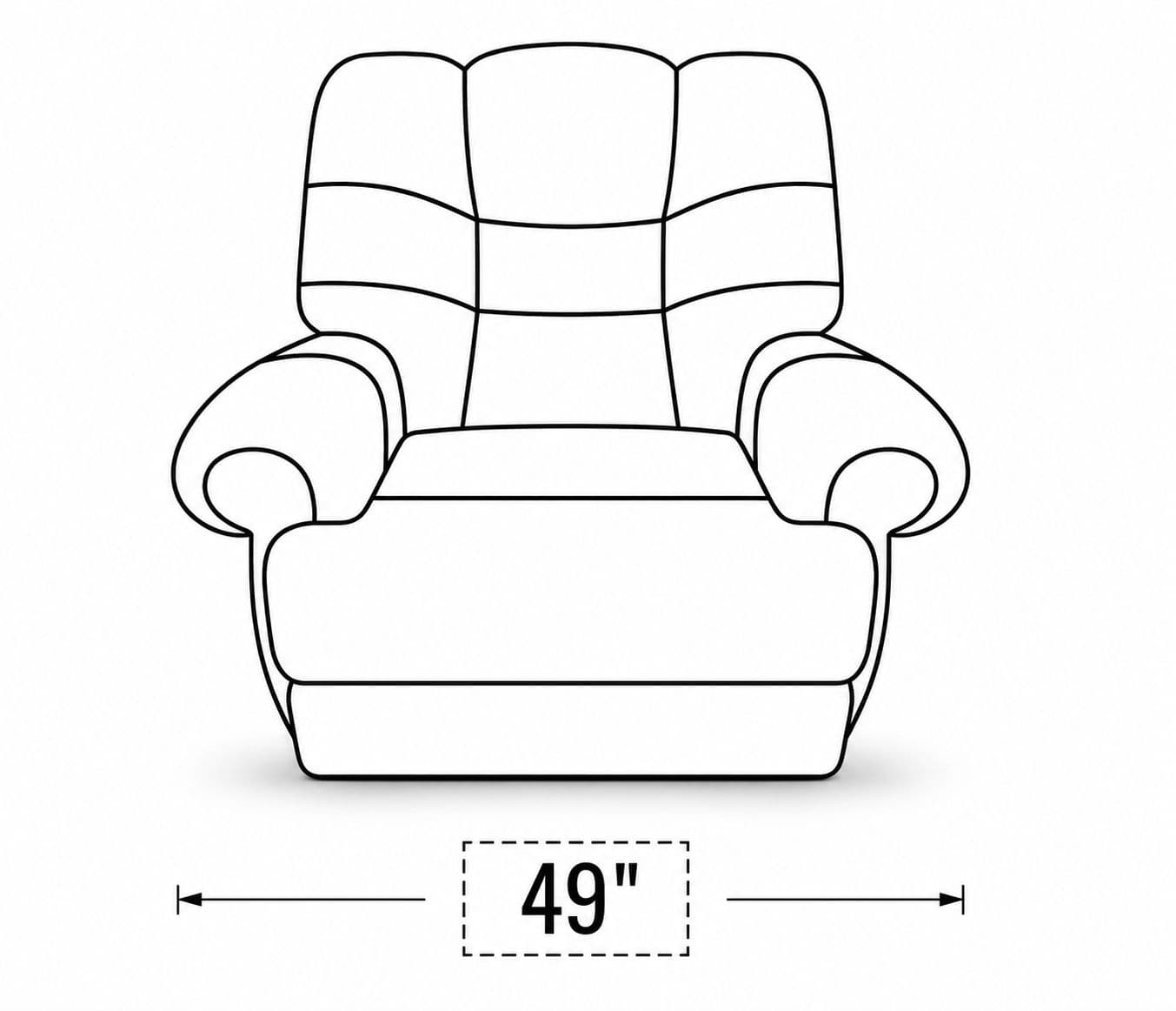 Image 8 for Manwah K70963X Single Seater Power Recliner Fabric