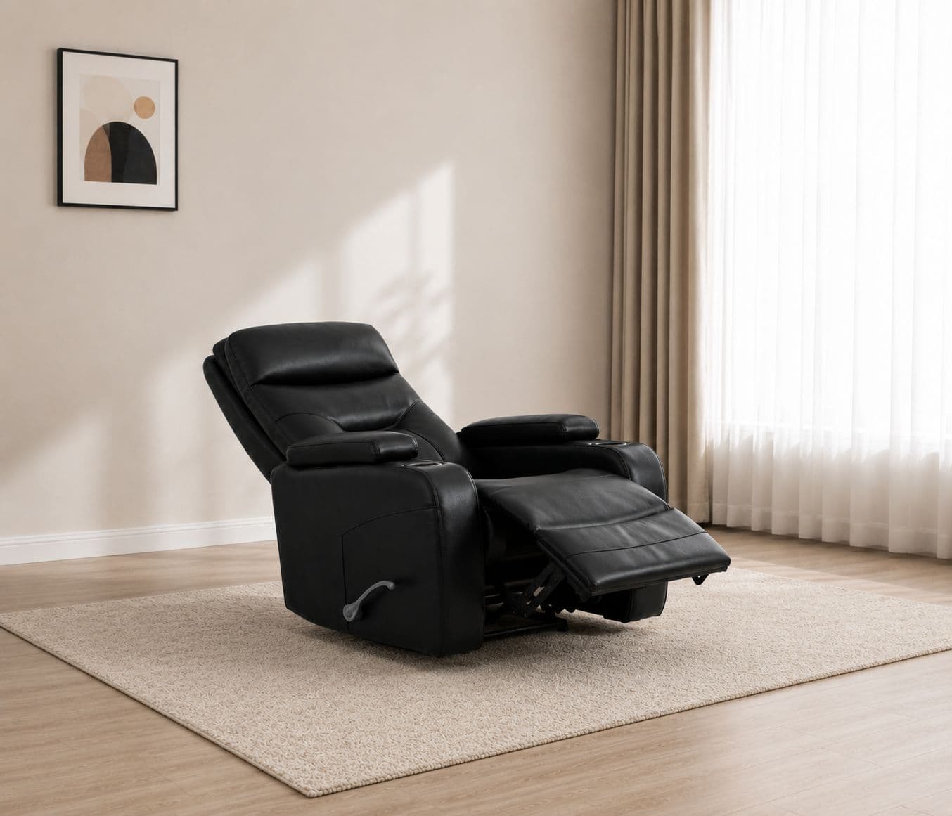 Image 1 for Manwah KX929M Single Seater Swivel Recliner Fabric