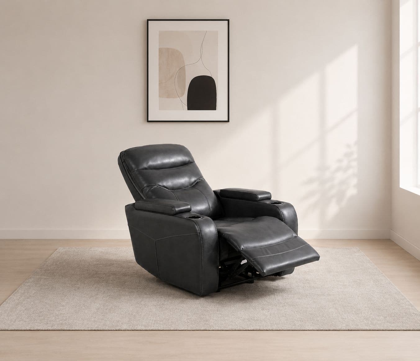Manwah KX929ZG Single Seater Power Recliner Fabric