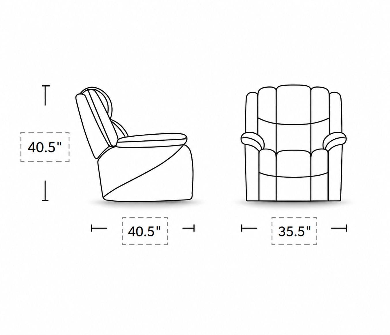 Image 7 for Manwah 70220M Single Seater Power Recliner Fabric