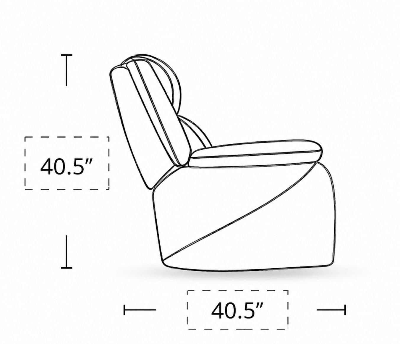 Image 9 for Manwah 70220M Single Seater Swivel Recliner Fabric (BWD)